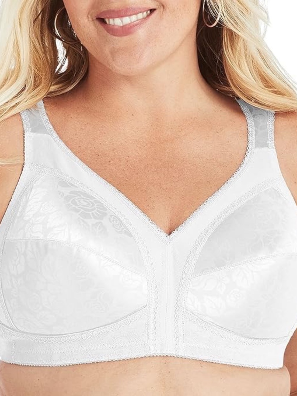 PLAYTEX Womens 18 Hour Original Comfort Strap Full Coverage Us4693 white